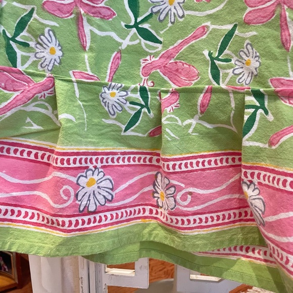 Dragonfly 100% cotton wide leg pants with patch, lace, & ruffle hem - Picture 4 of 4